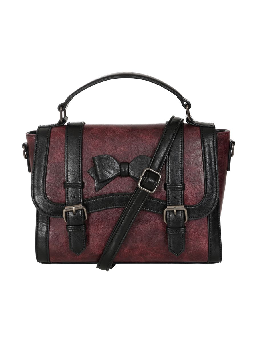 Burgundy VINTAGE VOYAGER HANDBAG
