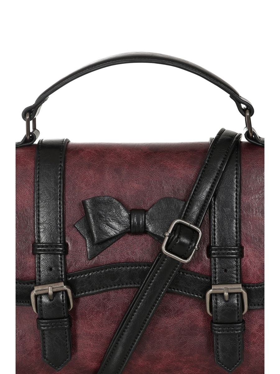 Burgundy VINTAGE VOYAGER HANDBAG