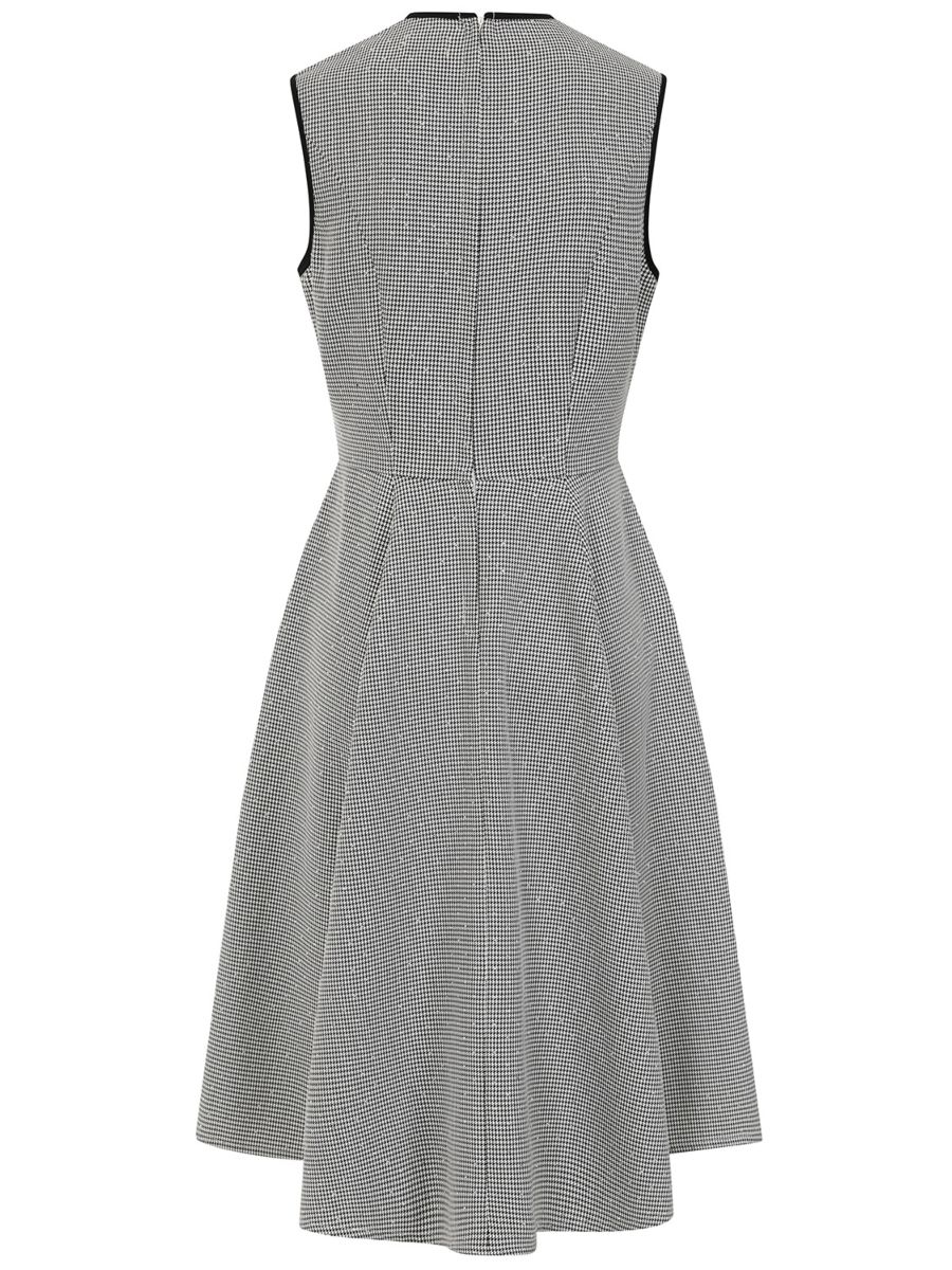 BANNED Retro Edith Vintage Houndstooth Dress with Pockets-Black