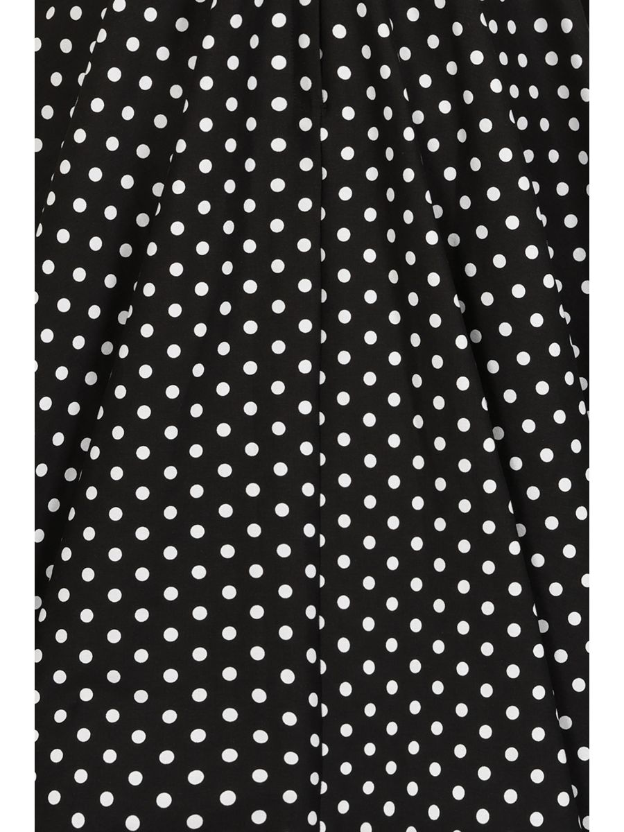 BANNED RETRO Lola Polka Dots Swing Black Dress with Pockets.-Black