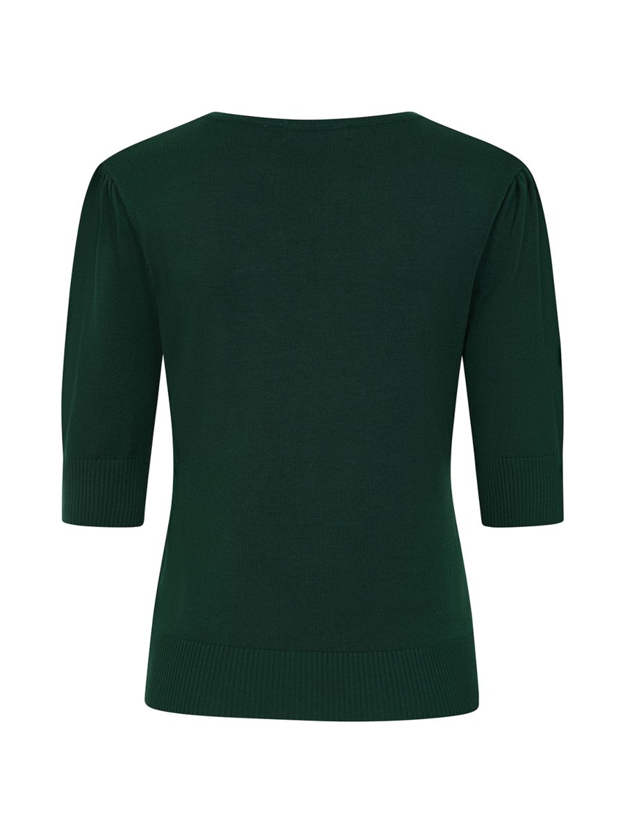 1950's Banned Retro Grace jumper-Green