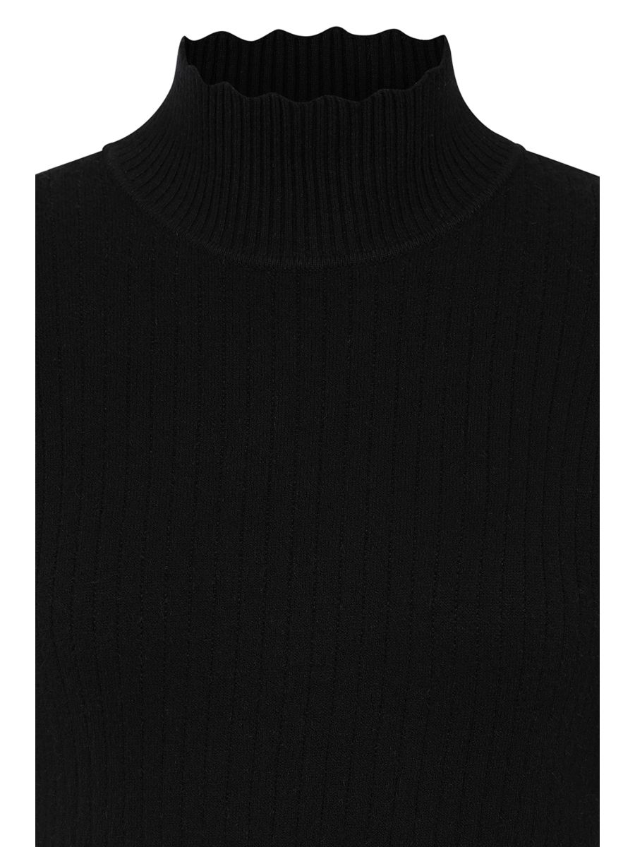 1950's Jane Sweet Scallop Banned Retro jumper-Black