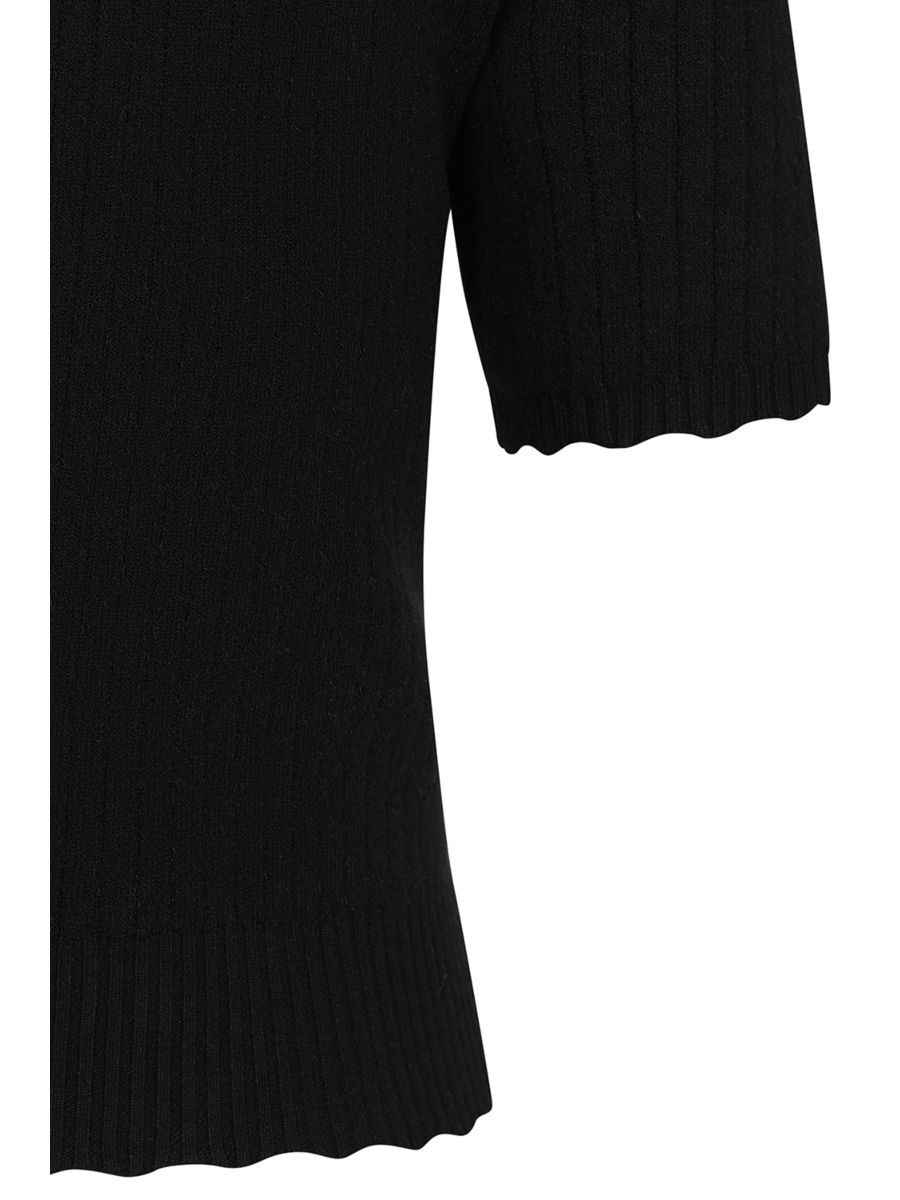 1950's Jane Sweet Scallop Banned Retro jumper-Black
