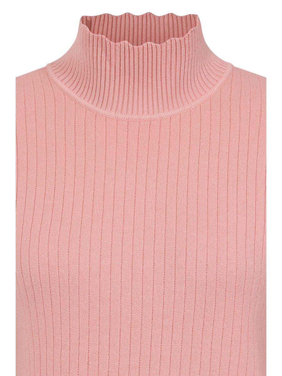 1950's Jane Sweet Scallop Banned Retro jumper-Blush