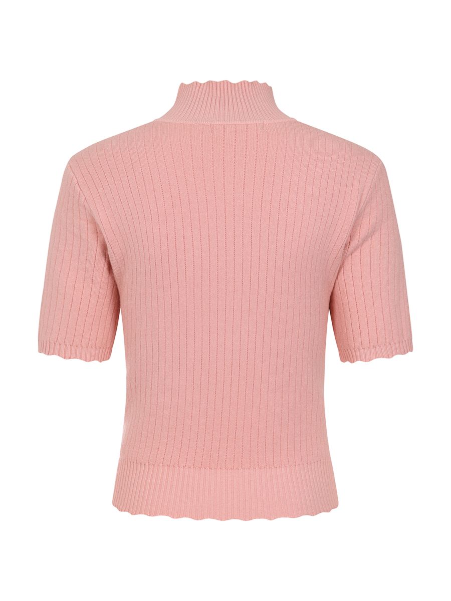 1950's Jane Sweet Scallop Banned Retro jumper-Blush