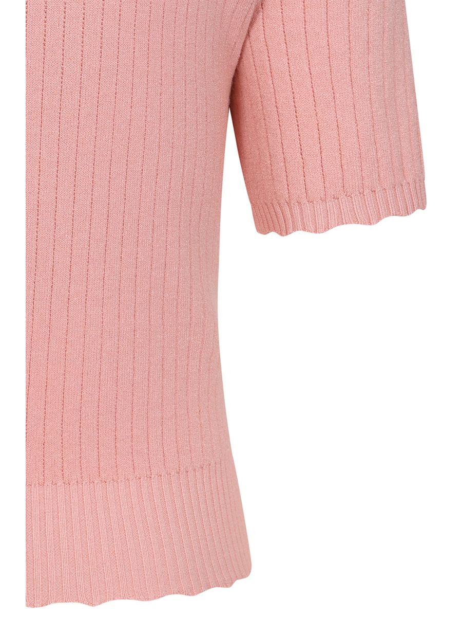 1950's Jane Sweet Scallop Banned Retro jumper-Blush