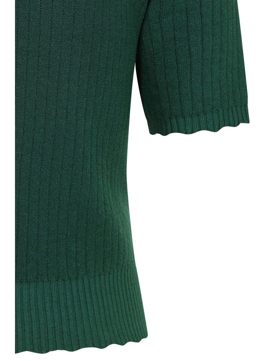 1950's Jane Sweet Scallop Banned Retro jumper-Green