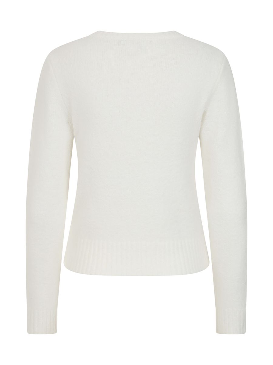 Banned Natalia Christmas Carol Jumper - 50s Style Embroidered Holiday Sweater-Ivory