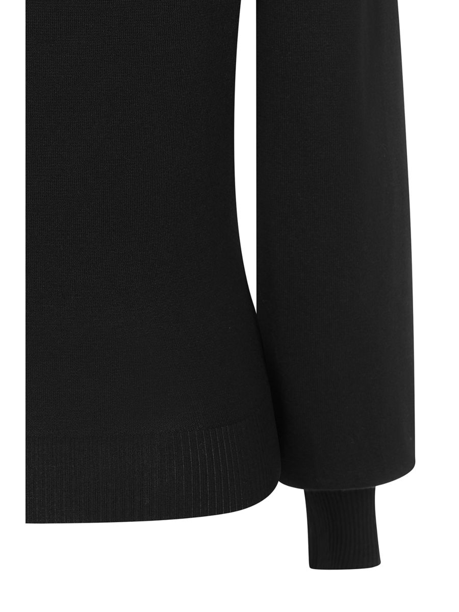 1950's Banned Retro Betsy Bow Jumper-Black