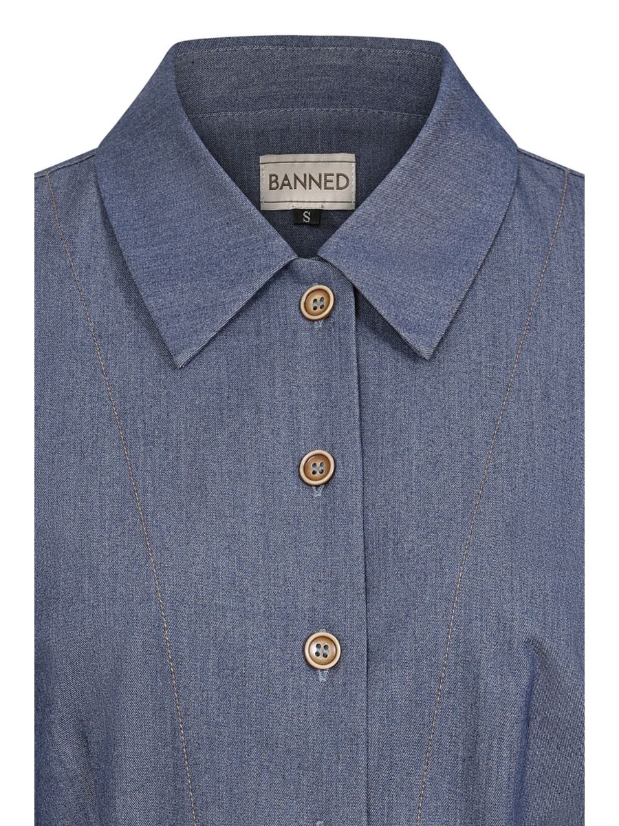 Banned Retro 1940's Blue Edie Jacket-Blue