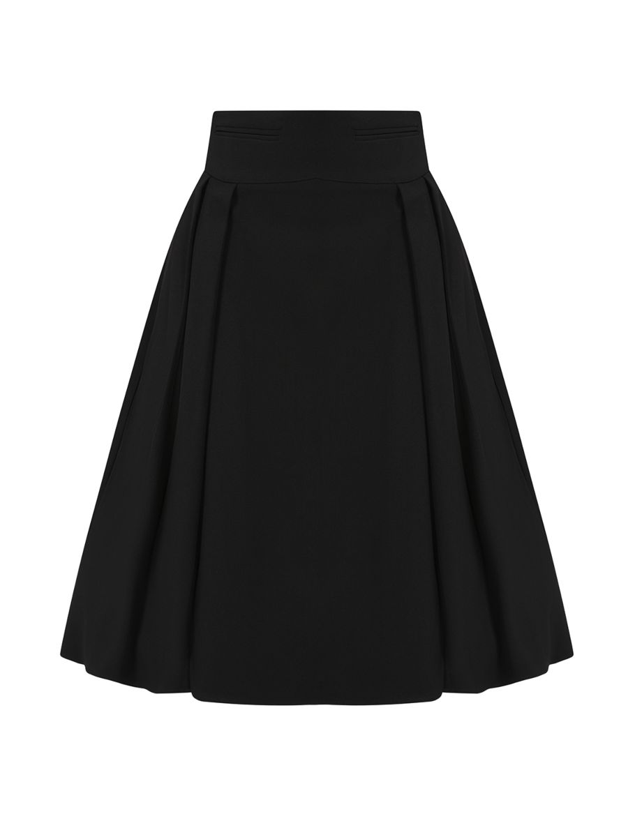 1950's Banned Retro Ginger 1950'S skirt-Black