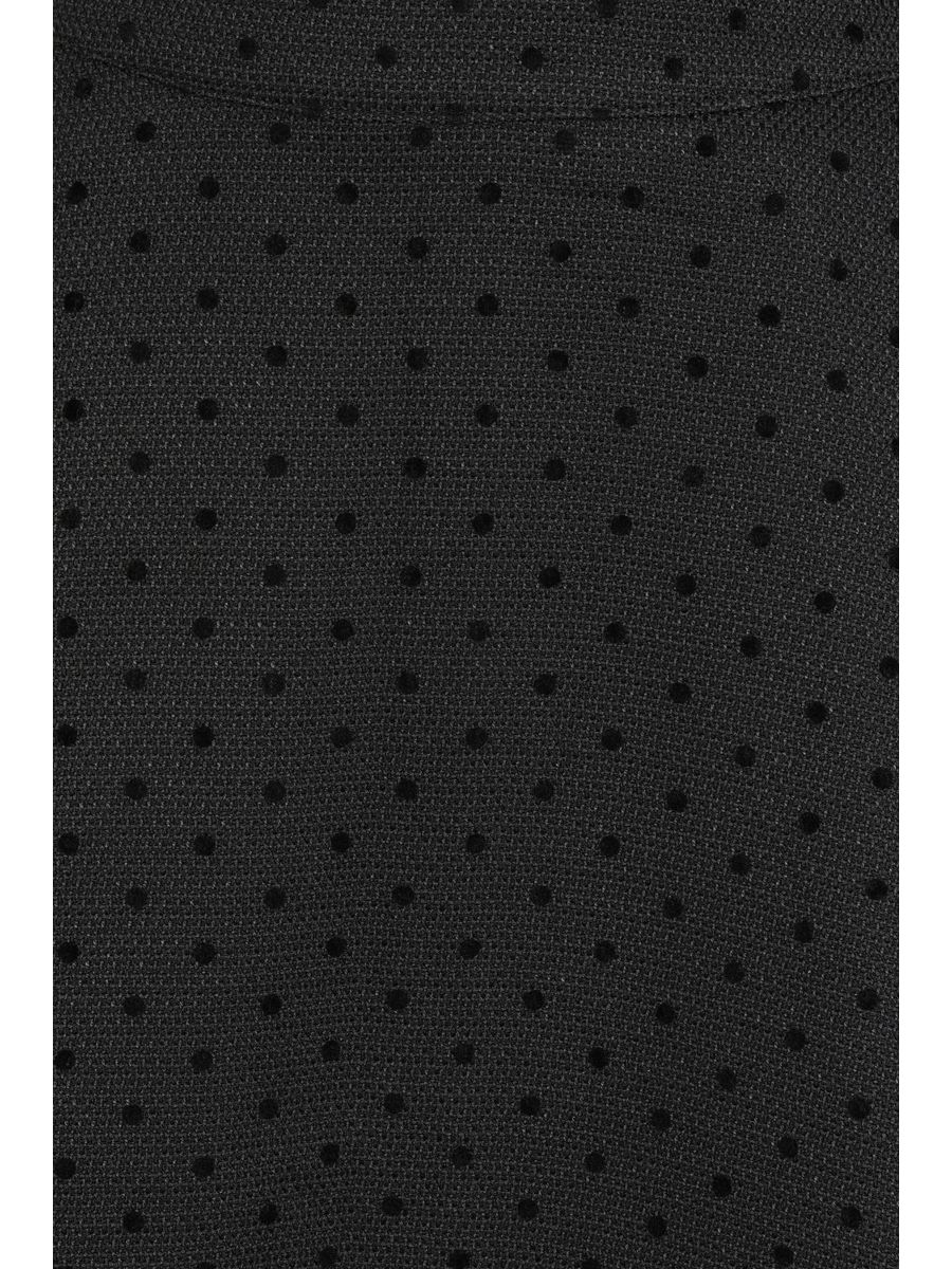 1950's Banned Retro Annie Rose spot texture swing skirt-Black