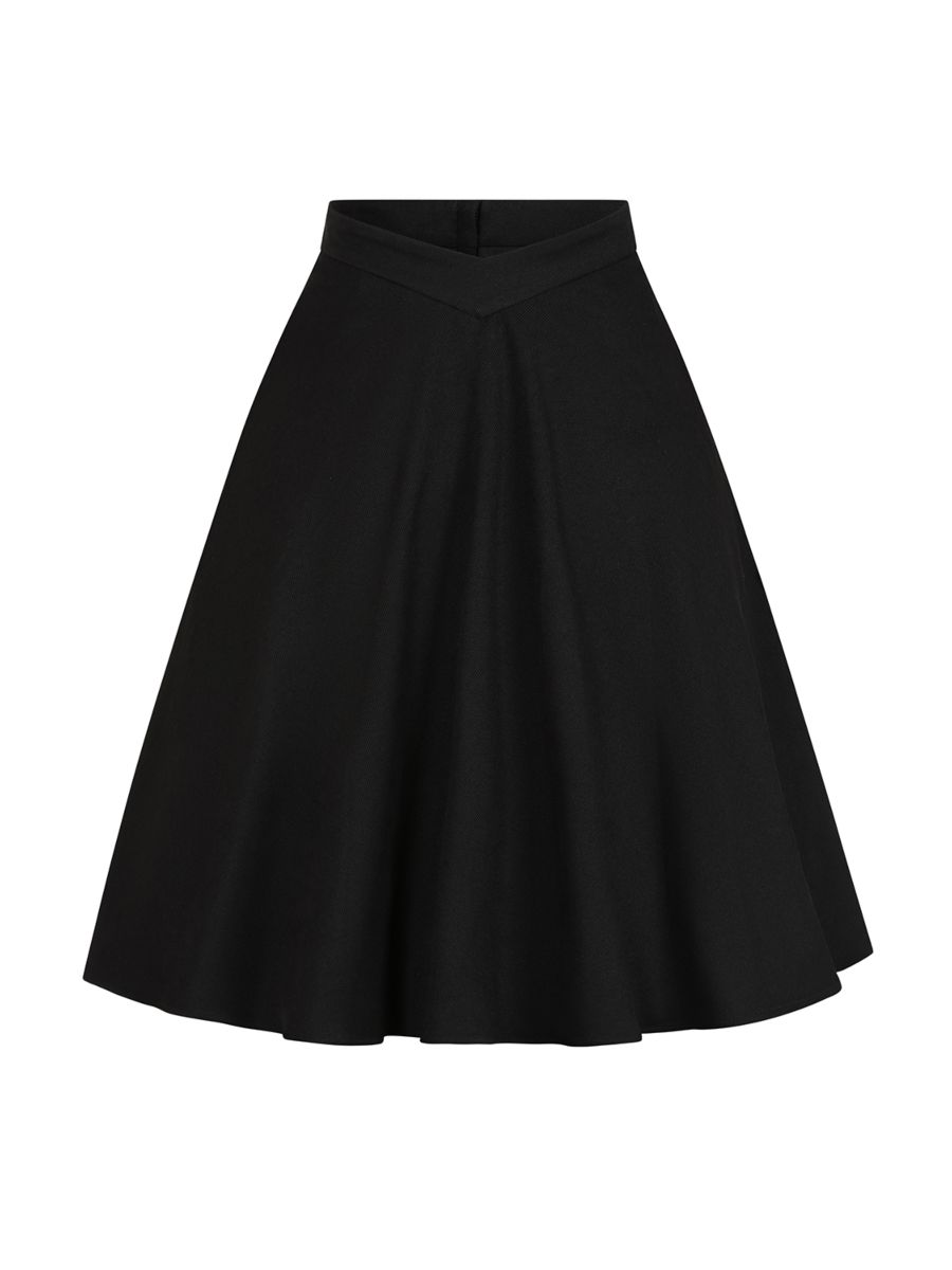1950s Banned Retro Baxtor Black skirt-Black
