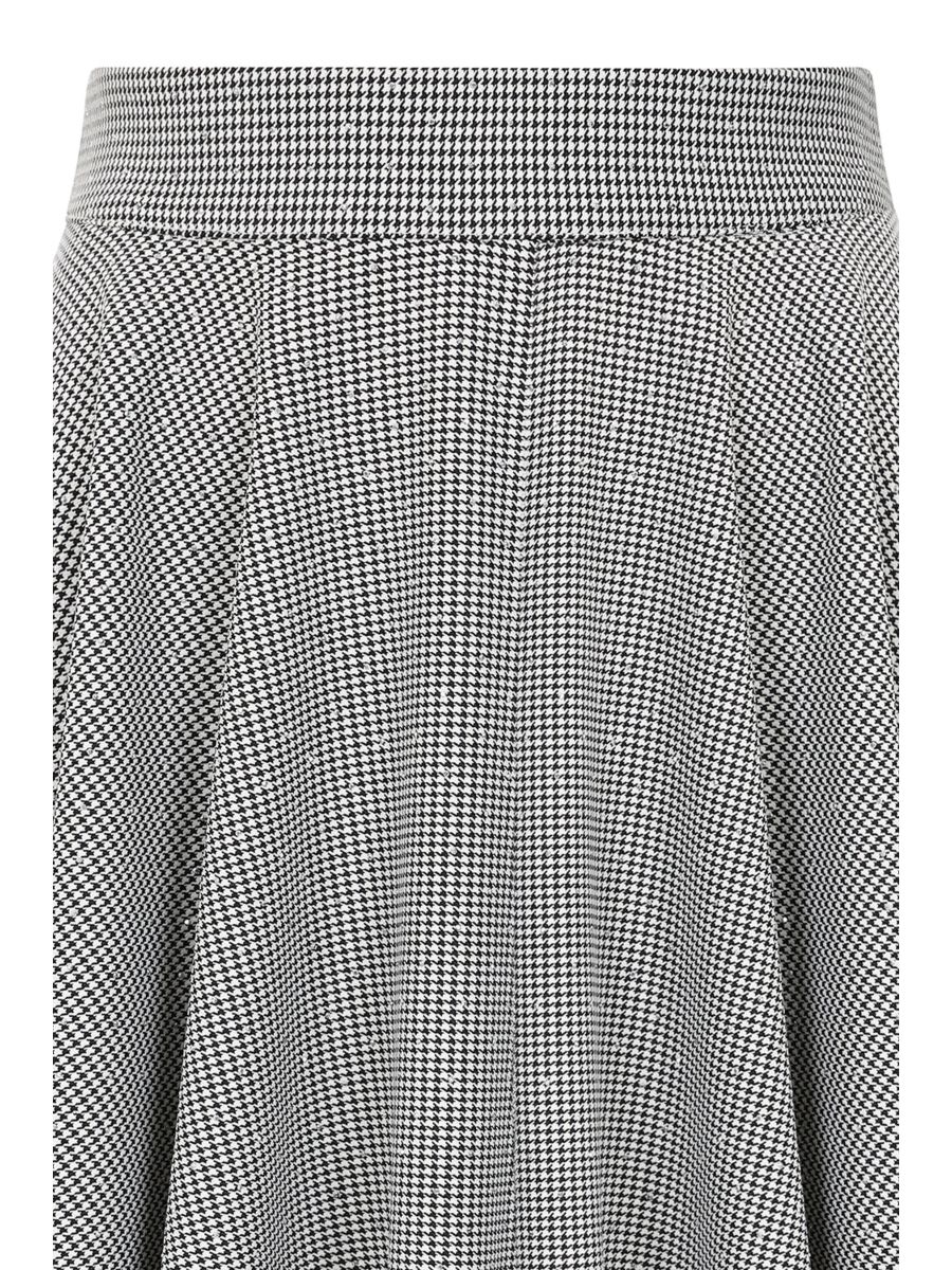 1950's Banned Retro Cary sparkle houndstooth swing skirt-Black