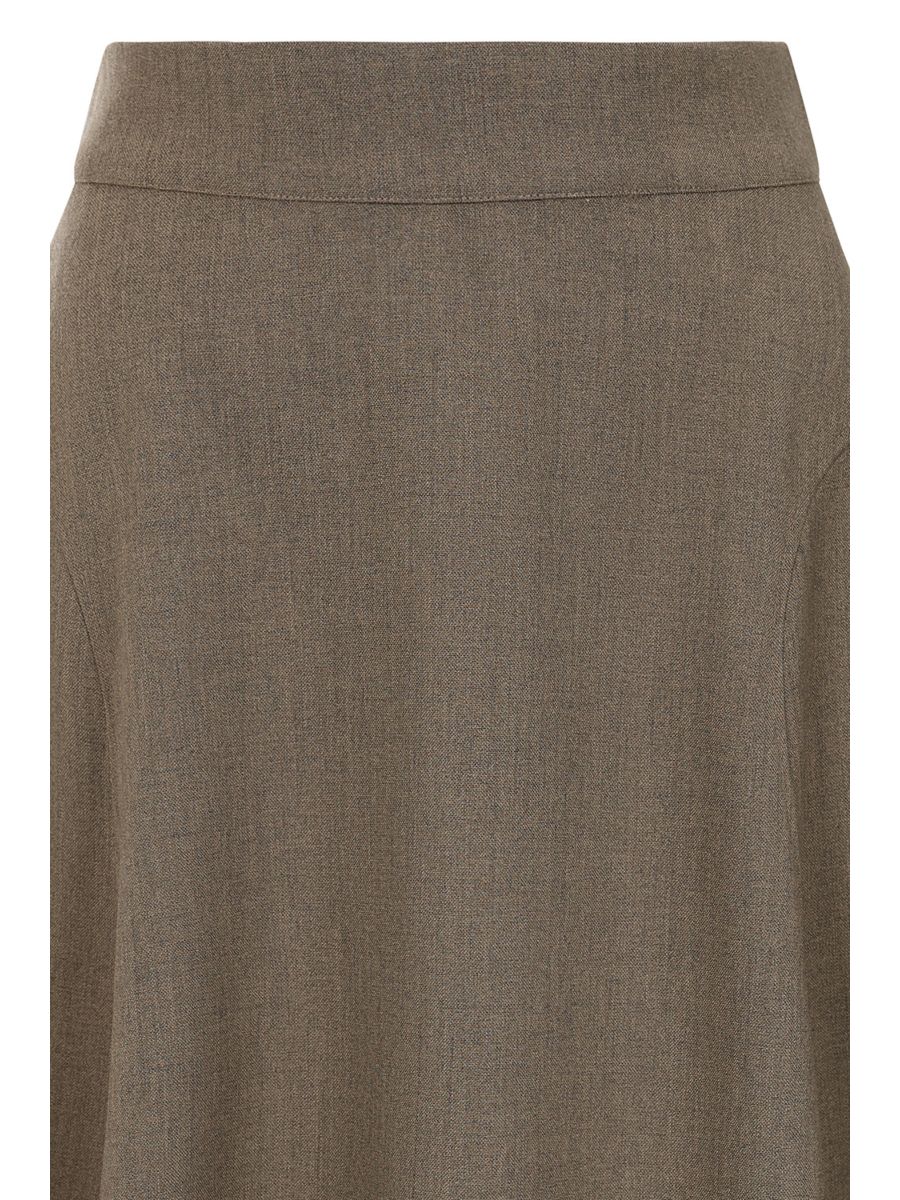 1940's Banned Retro Sybil texture tan skirt-Brown