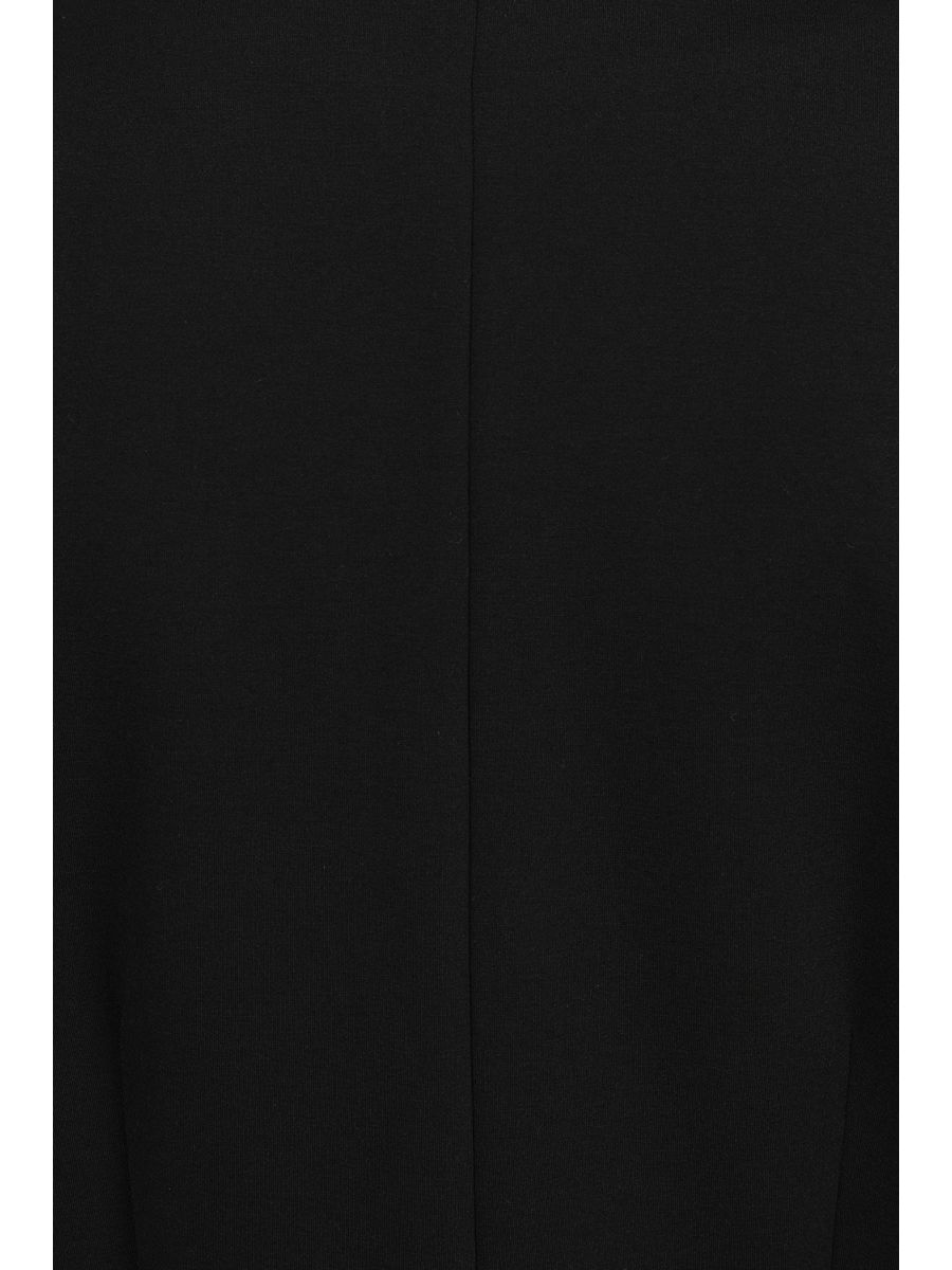 Banned Gilda Jersey Top - 50s Style Gathered Shoulder V-Neck-Black