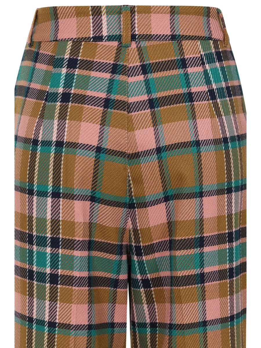 Banned Retro 1950's Style Harriet Plaid Trouser-Blush