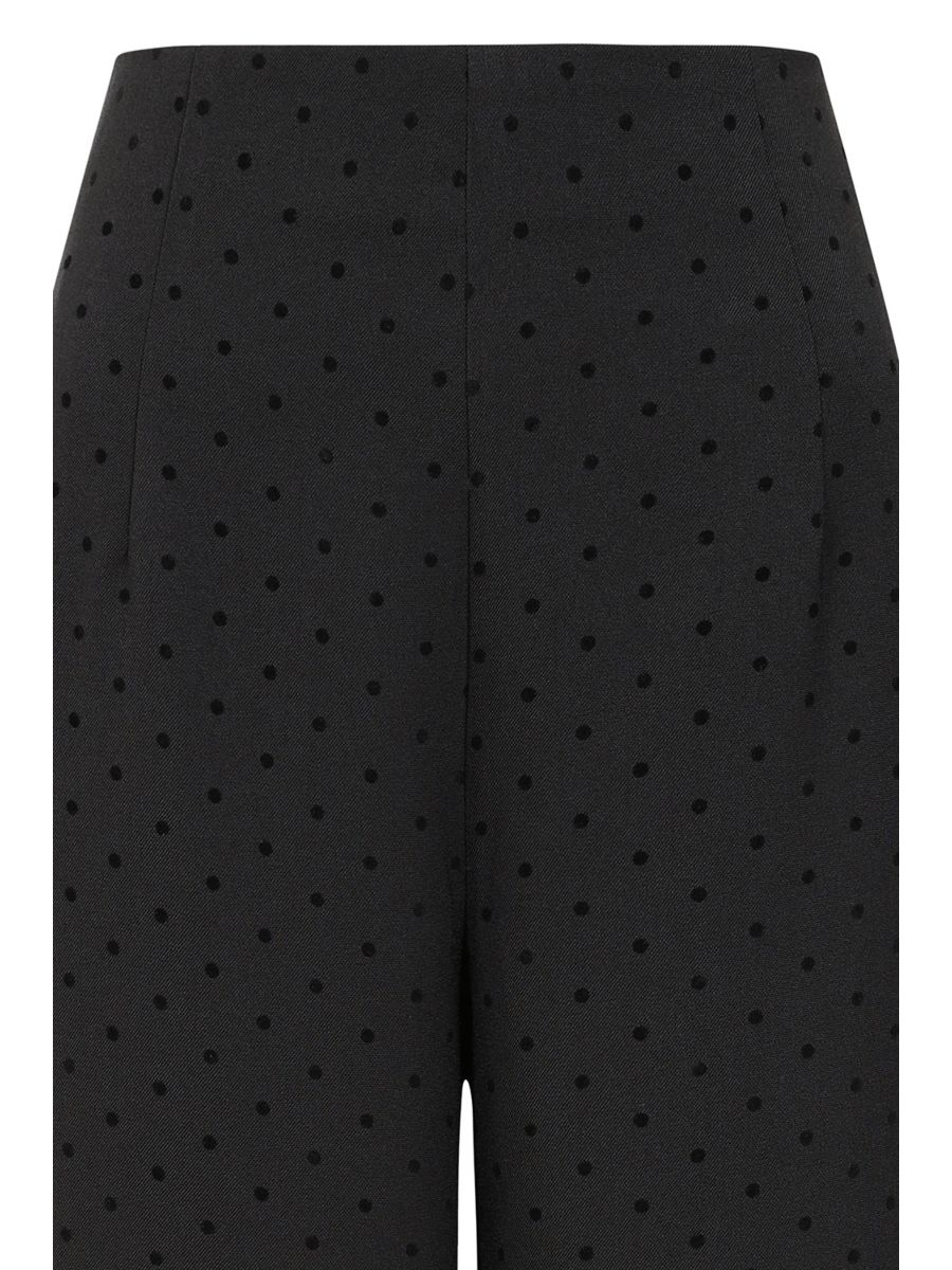 Banned Retro 1950's Black Penny Polka Please trouser -Black