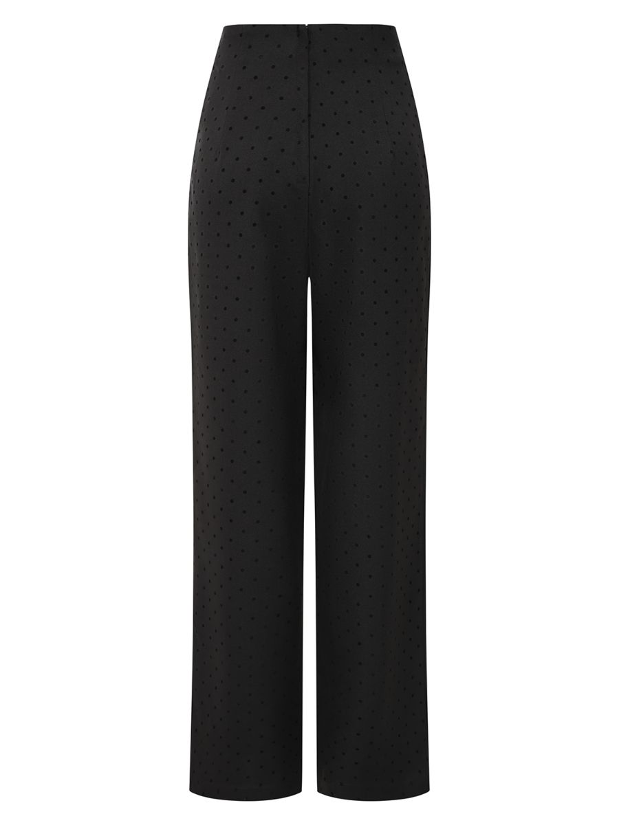 Banned Retro 1950's Black Penny Polka Please trouser -Black