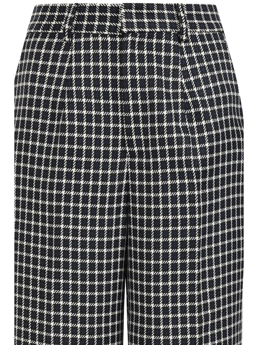 Banned Retro 1950's Style May check Navy Trouser-Navy