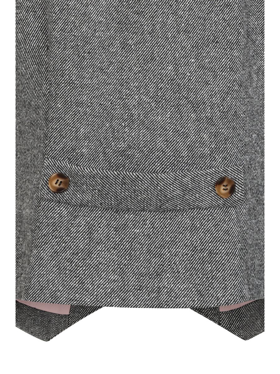 Banned Selma Herringbone Waistcoat - 40s Style Grey Fitted Vest-Grey