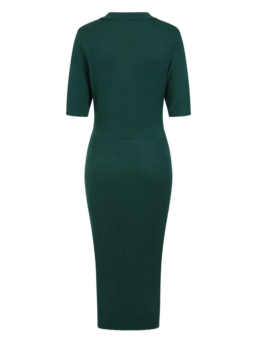 1940's Banned Retro Federica knit dress-Green