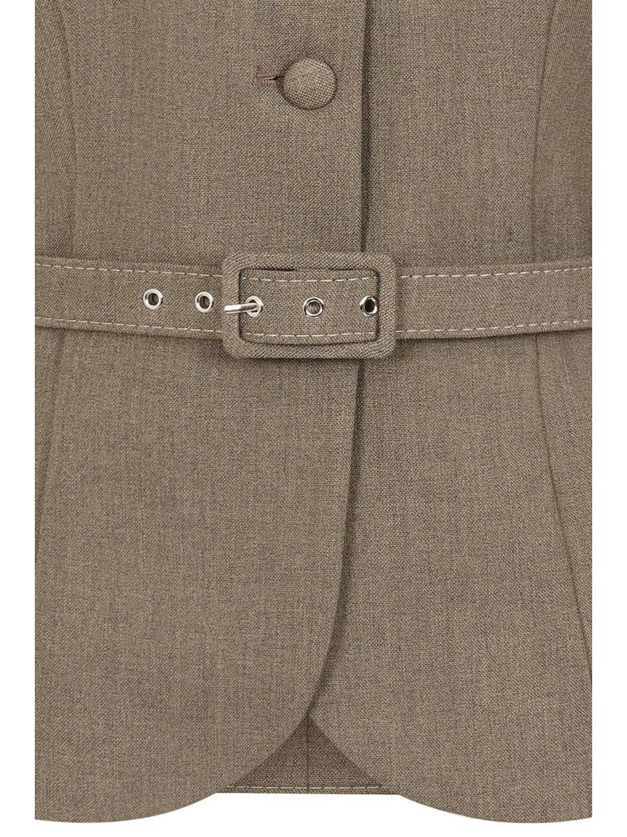 Banned Retro 1940's Grey Lady Danbury Jacket-Brown