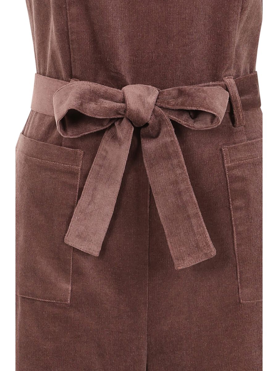 1950's Banned Retro Harriet dungaree-Brown