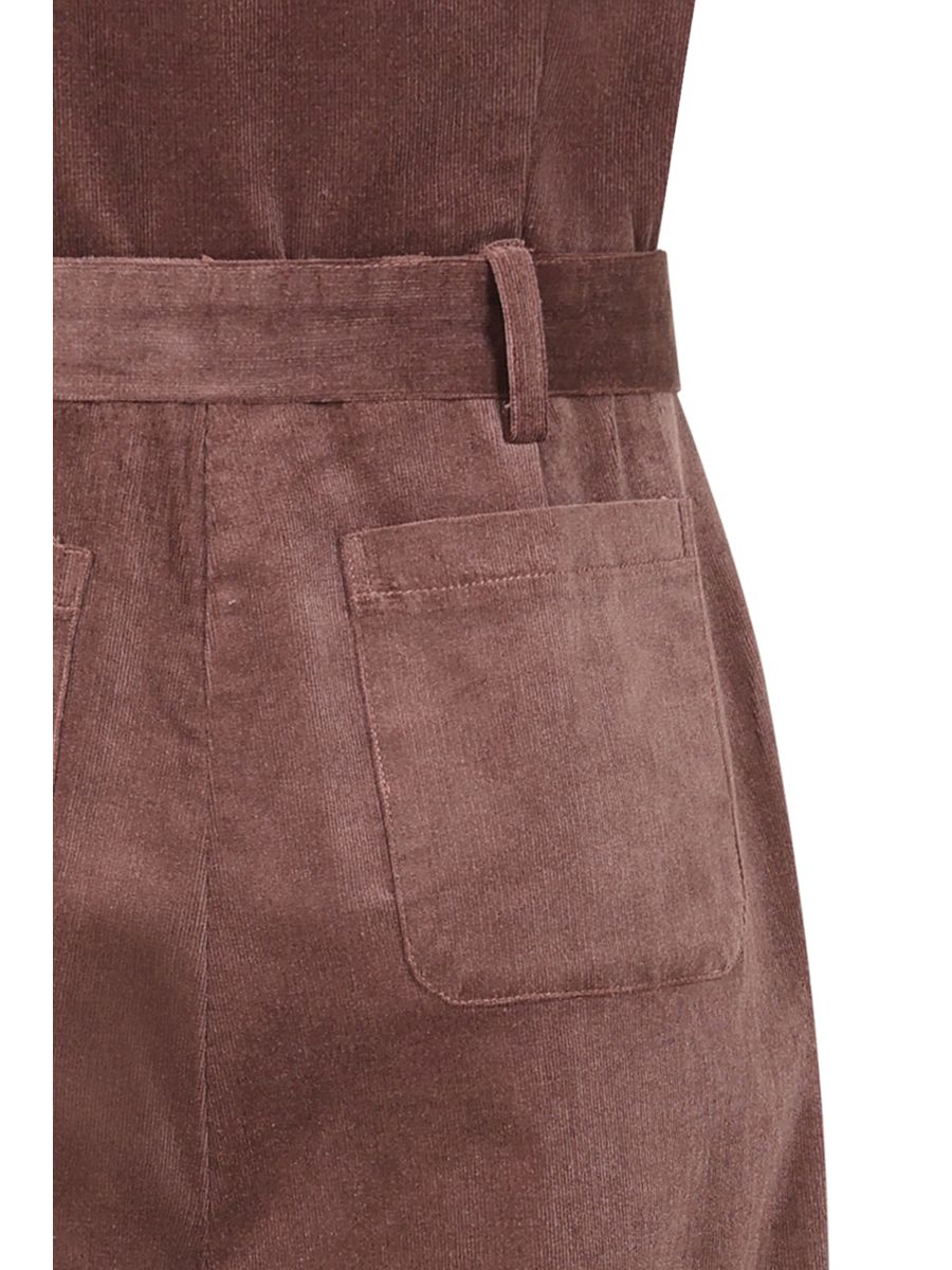 1950's Banned Retro Harriet dungaree-Brown