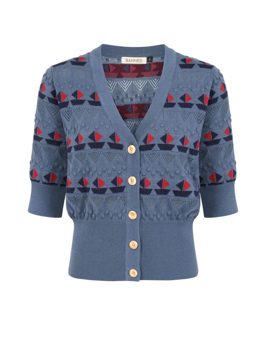 KITTY SAIL CARDIGAN Dark Blue