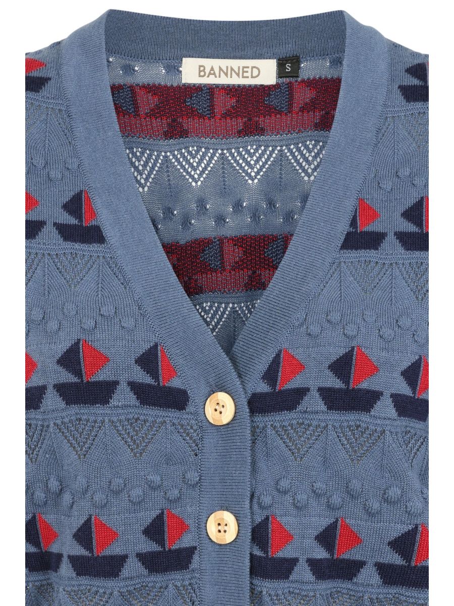 KITTY SAIL CARDIGAN Dark Blue