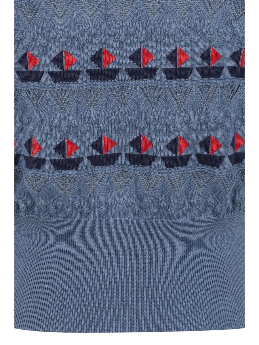KITTY SAIL CARDIGAN Dark Blue