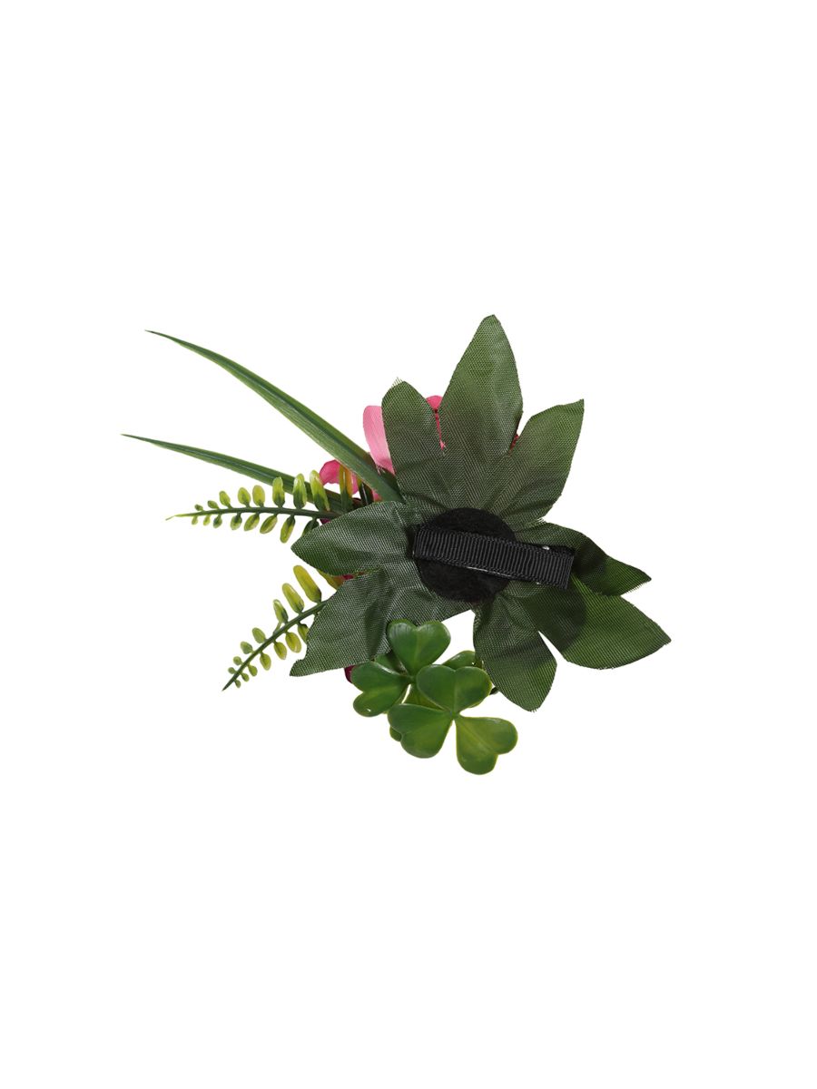 Banned Retro Island Breeze Clip Hair Accessory-White/Fucsia