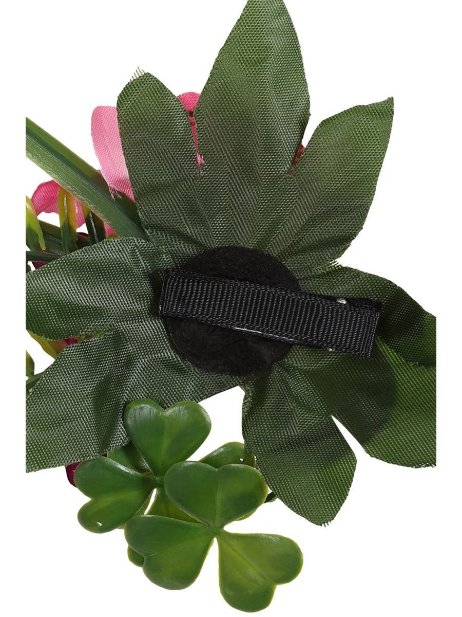 Banned Retro Island Breeze Clip Hair Accessory-White/Fucsia