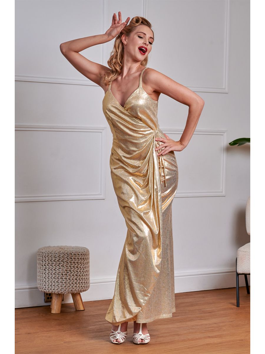 AURORA MAXIDRESS-Gold