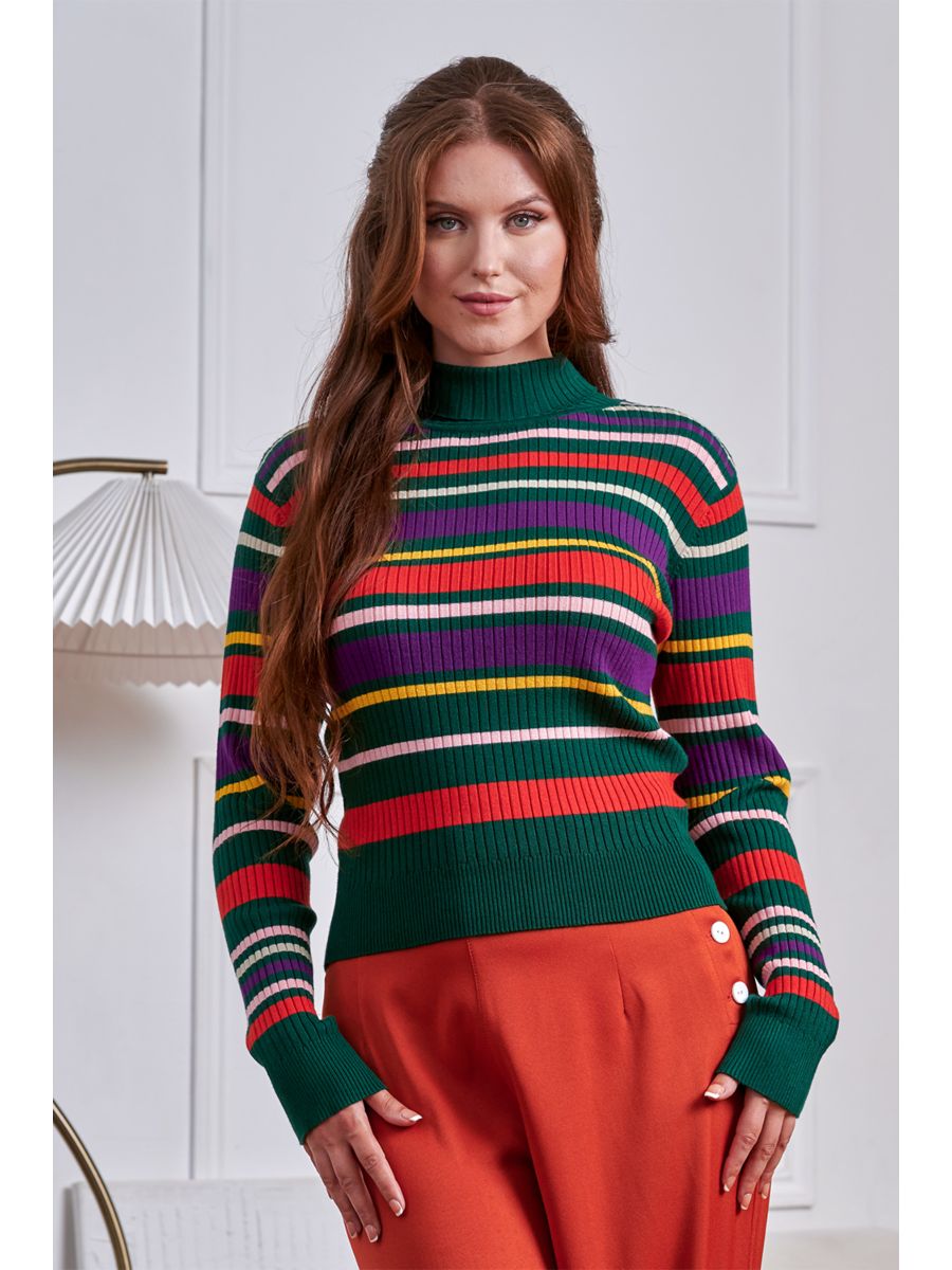 Banned 50s Carol Streiped Jumper-Multicolor