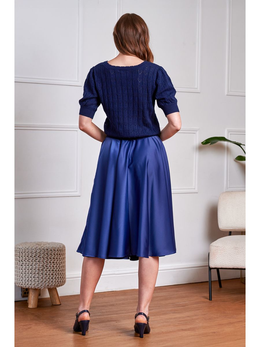 Banned Retro 50s Sweet Heart Cardigan-Navy