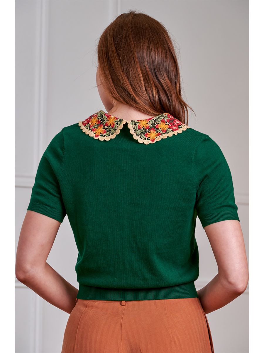 Banned Retro 50s Polly Summer Cardigan-Green