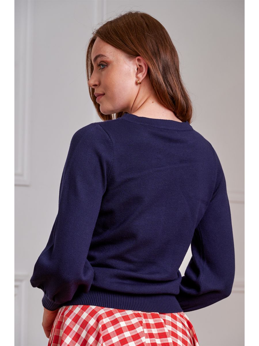 Banned Retro 50s Joy Lobster Jumper-Navy