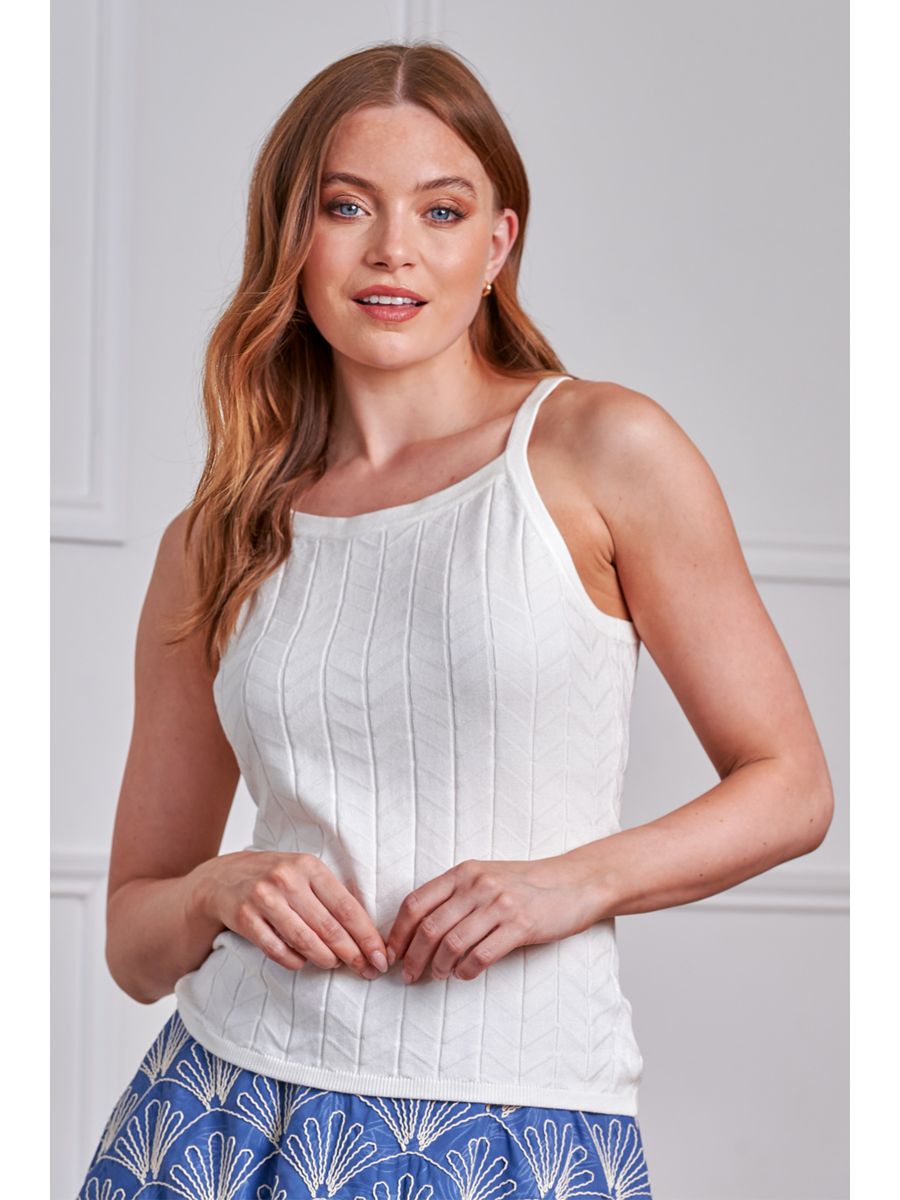 Banned Retro 50s Joy Knot Top-Cream