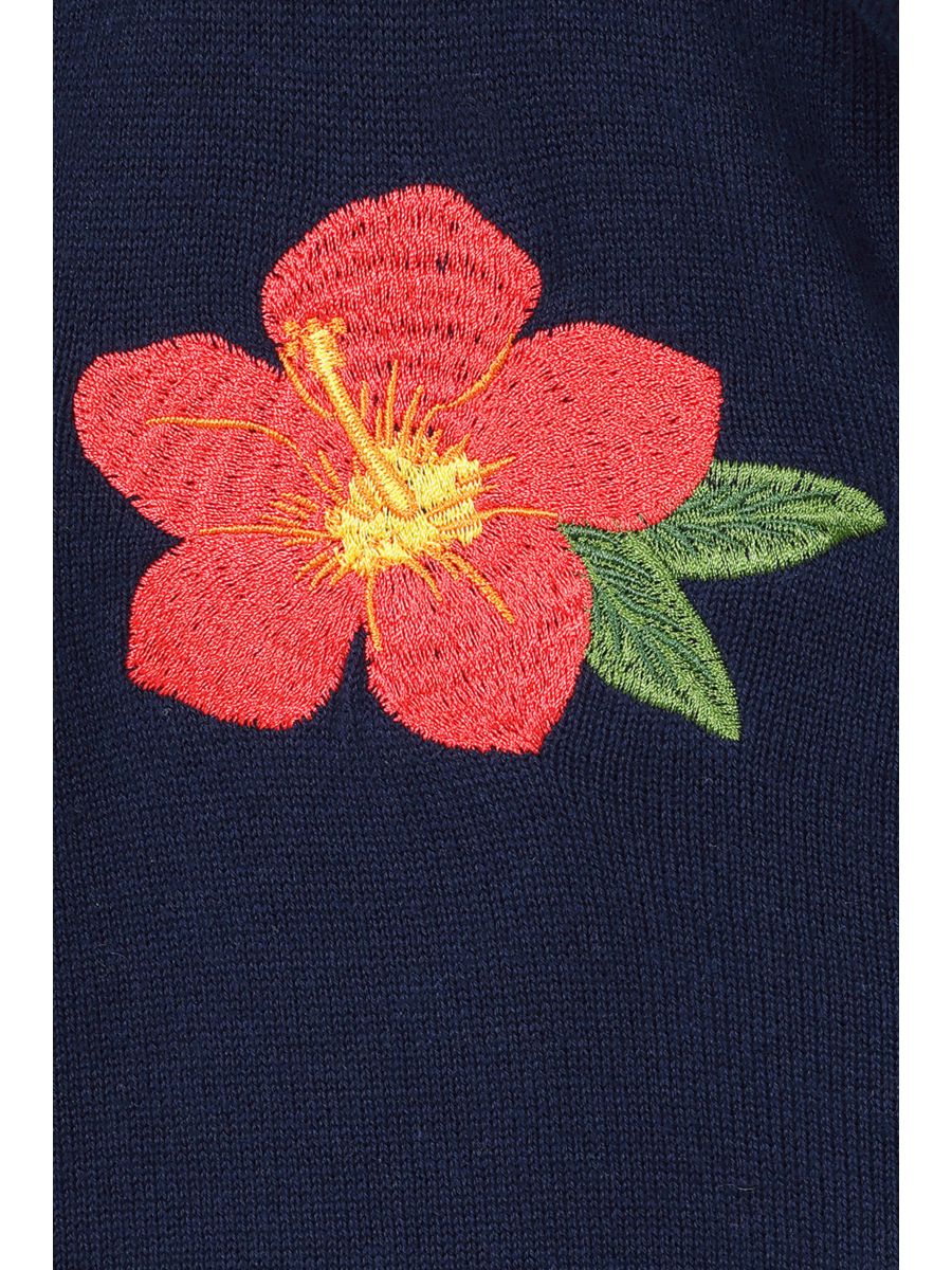 Banned Retro 50s Fei Tropical Summer Cardigan-Navy