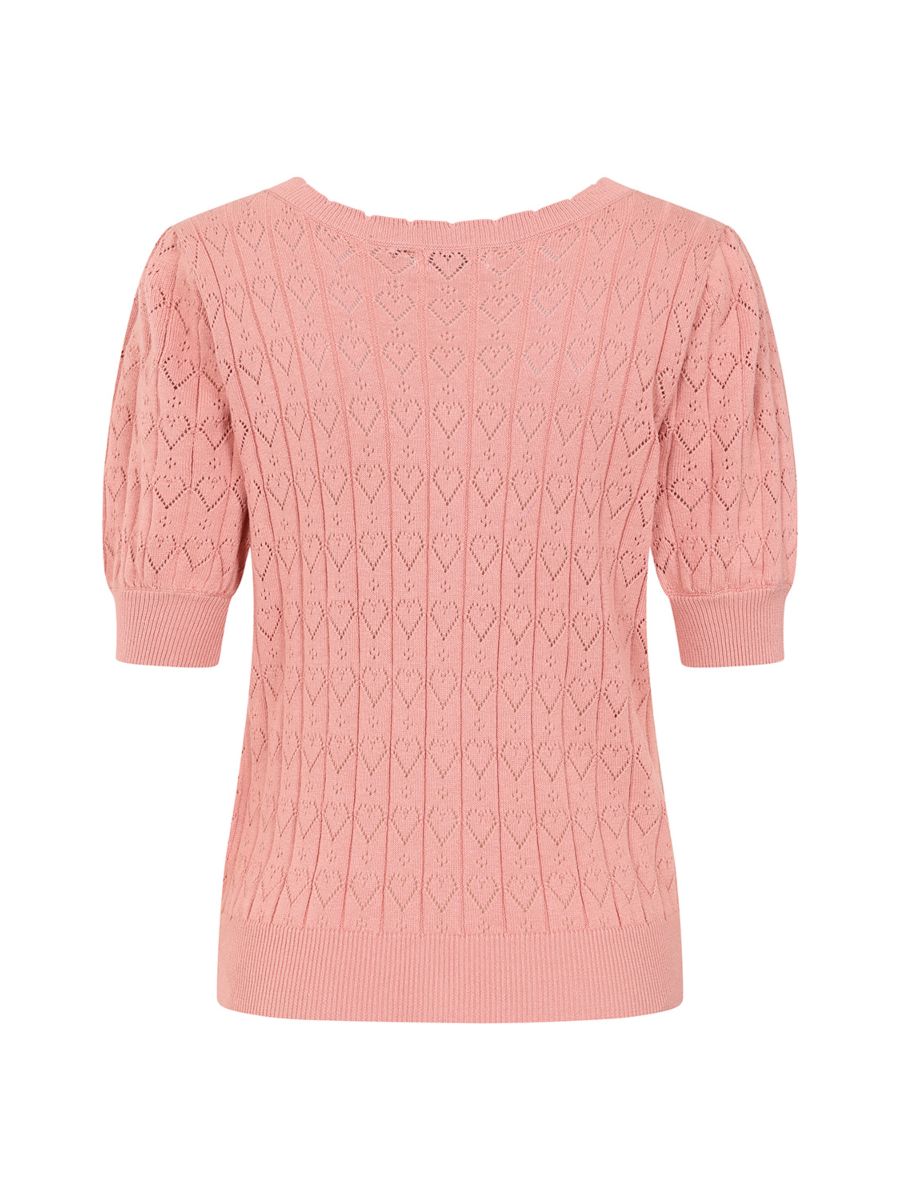 Banned Retro 50s Sweet Heart Cardigan-Pink