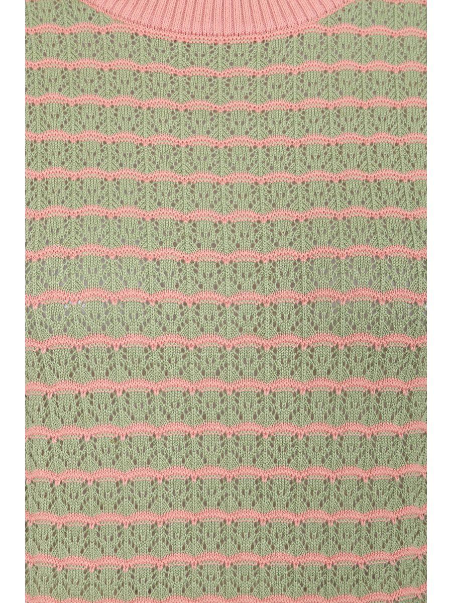 Banned Retro 40s Serena Jumper-Green/Pink