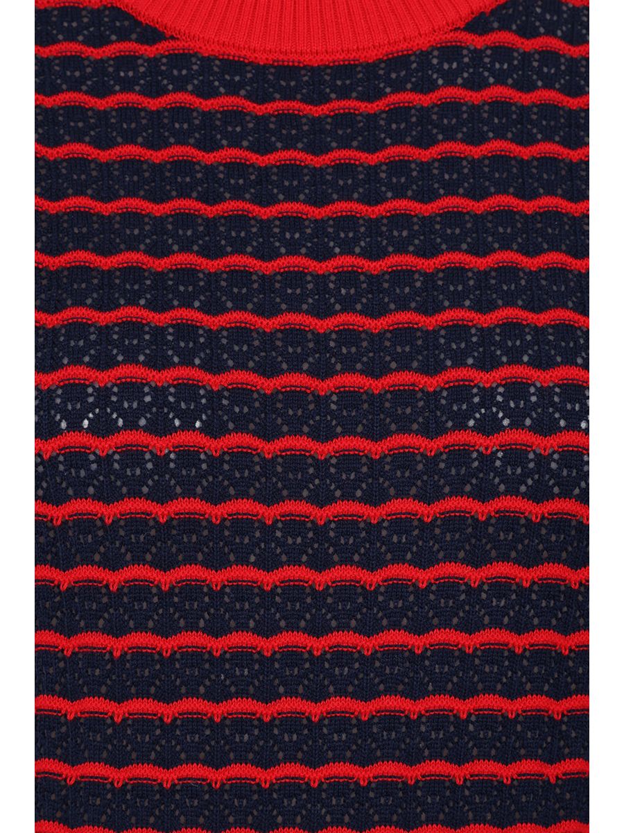 Banned Retro 40s Serena Jumper-Navy/Red