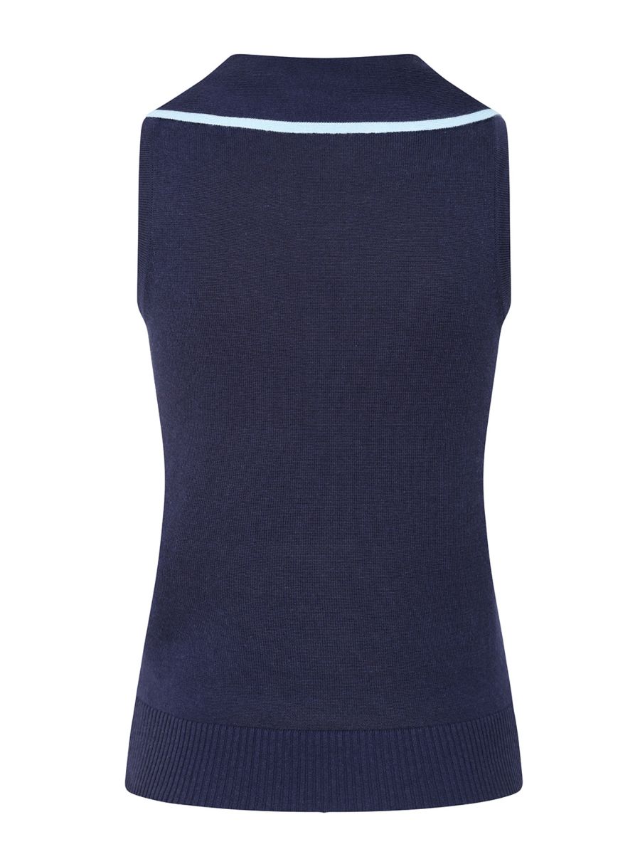 Banned Rockabilly Sailor Sophie Knitted Jumper-Navy