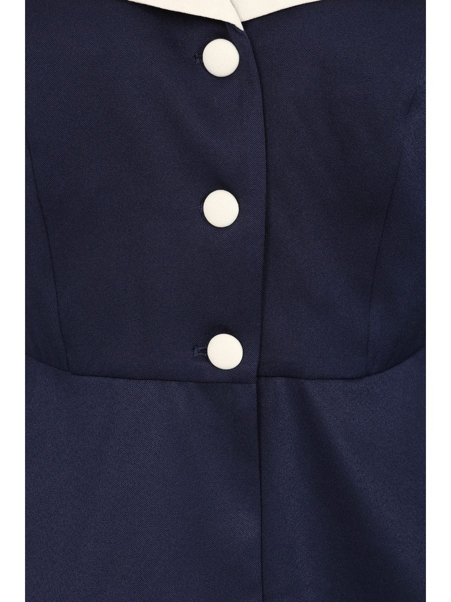 Banned Retro 50s Leonia Jacket Peplum-Navy