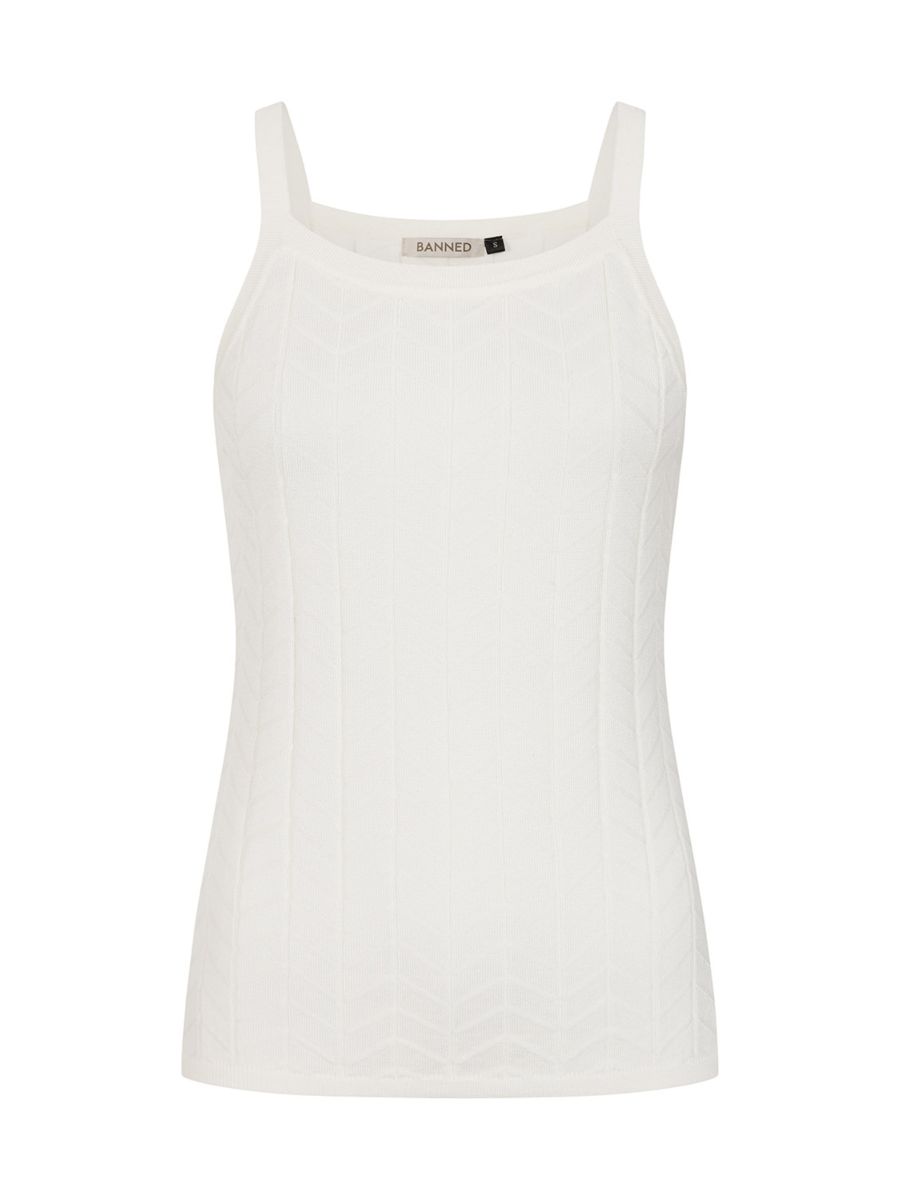 Banned Retro 50s Joy Knot Top-Cream