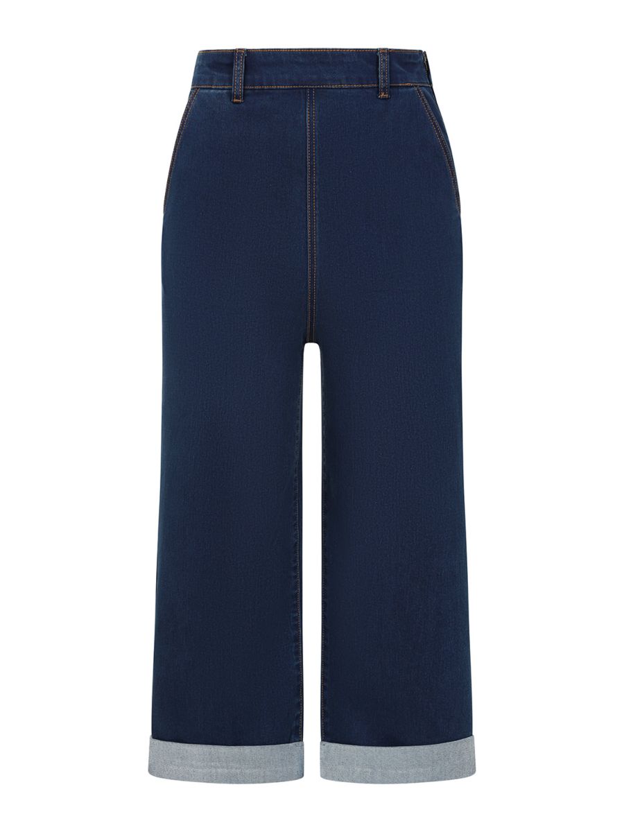 Mandy Love 50s Capri Jeans-Denim/Blue