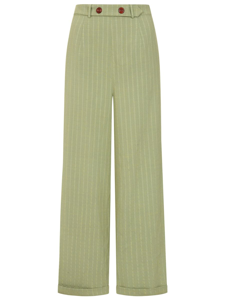 Banned Retro 40s Bonnie Rope Trouser-Green