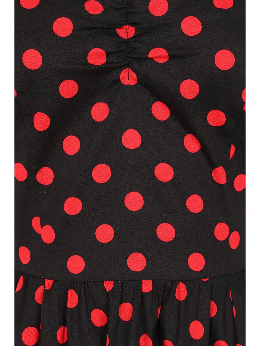 Banned Retro 50s Marilyn Spot Dress-Black